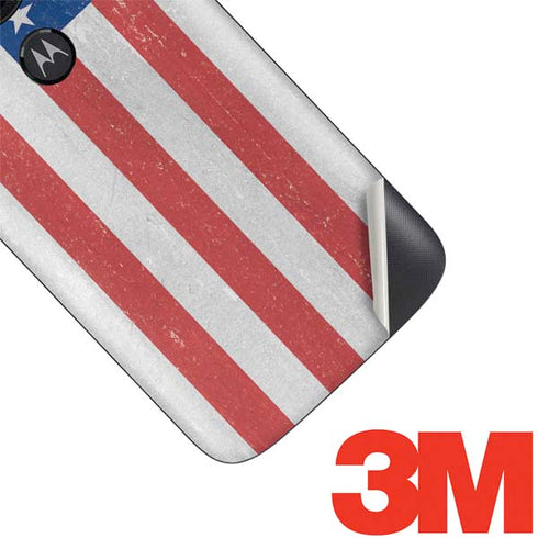 American Flag Distressed Moto E5 Play Skin